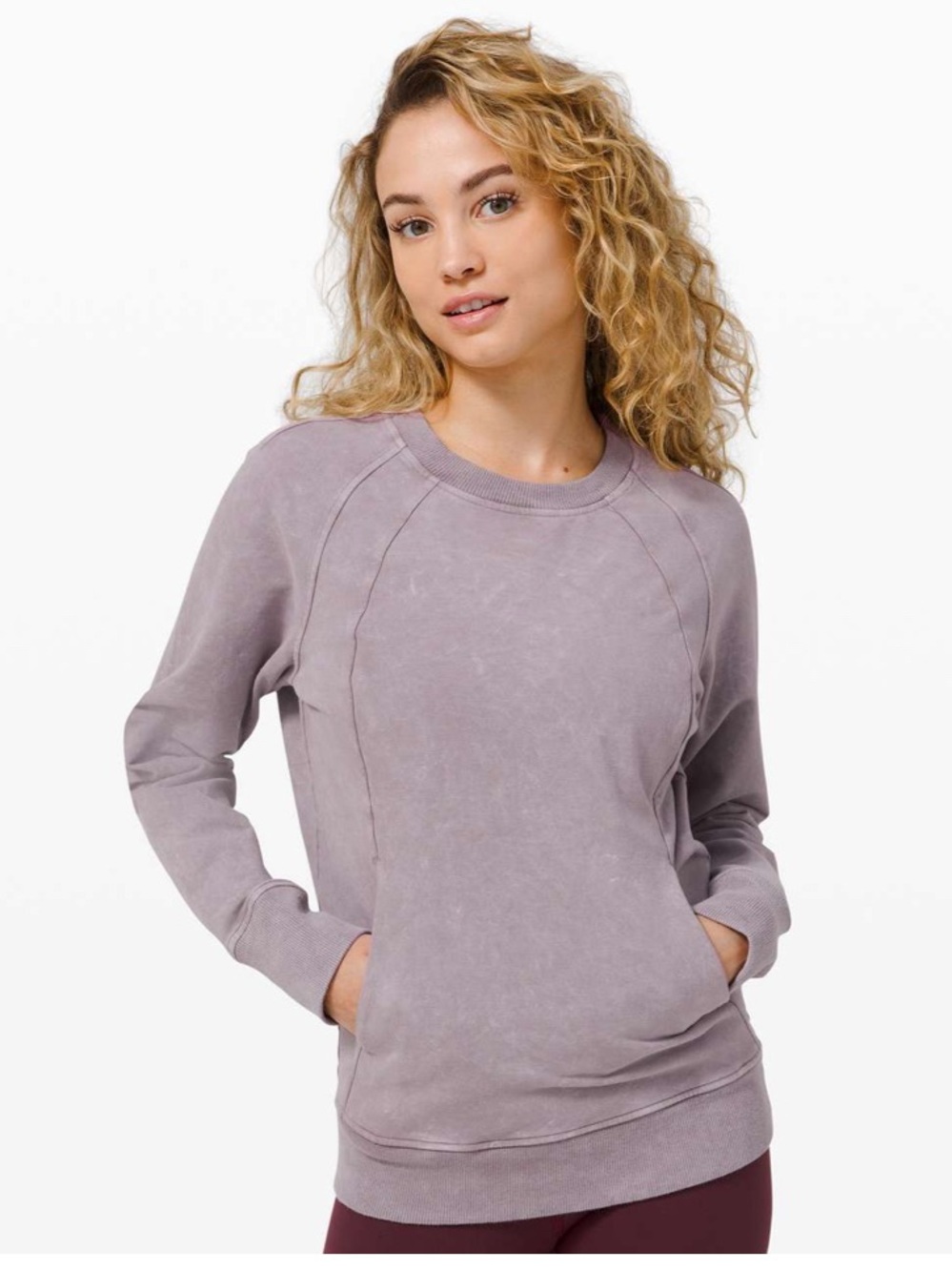 Lululemon Scuba Crew – Washed Lunar Rock – Size 4